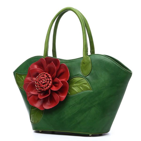 Bolso De Estilo Nacional Elegante Con Decoración De Rosas