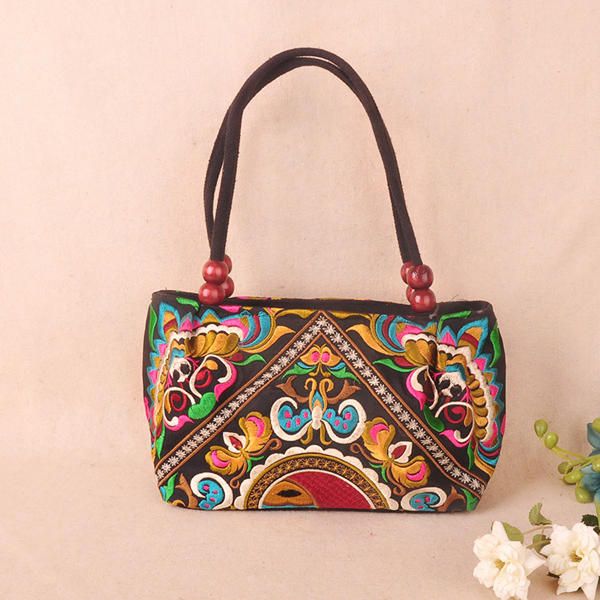 Bolso De Flores Bordado Étnico Bolso De Mano