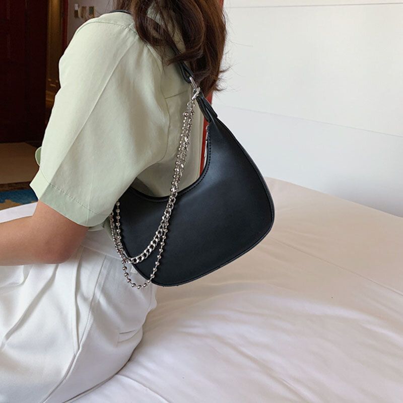 Bolso De Hombro De Cadena Con Estilo Informal Con Patrón De Vaca Para Mujer