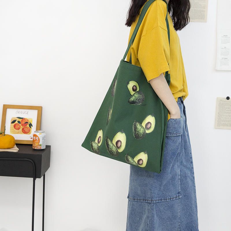 Bolso De Hombro Con Estampado De Aguacate Encantador Lindo Para Mujer