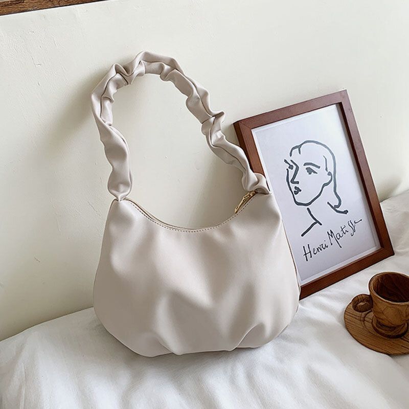 Bolso De Hombro Con Forma De Bola De Masa De Forma De Bola De Masa De Cuero De Pu Para Mujer Bolso De Hombro Bolso De Hombro