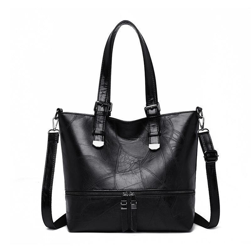 Bolso De Hombro Elegante Vintage De Gran Capacidad Para Mujer