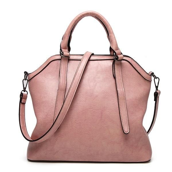 Bolso De Hombro Funcional Elegante Vintage De Cuero Pu De Alta Calidad Para Mujer