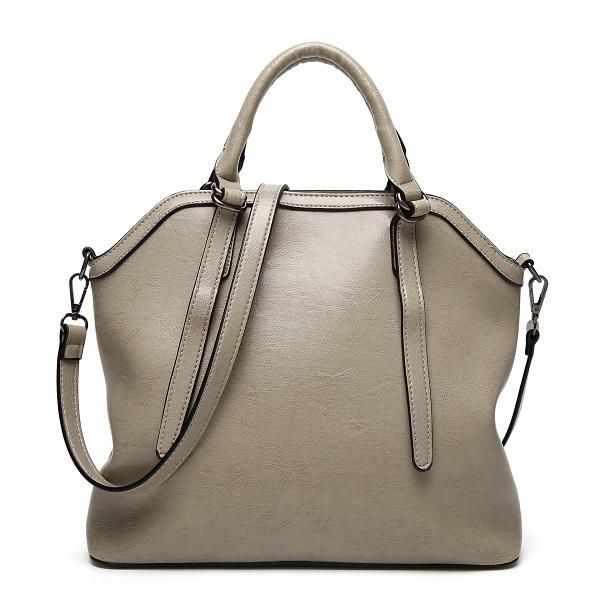 Bolso De Hombro Funcional Elegante Vintage De Cuero Pu De Alta Calidad Para Mujer