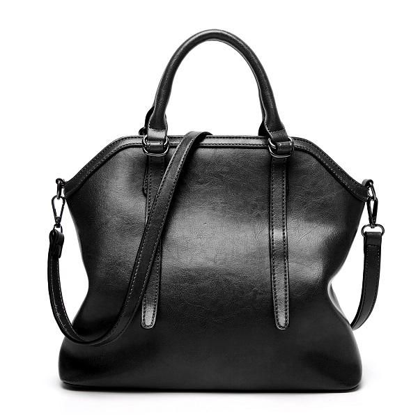 Bolso De Hombro Funcional Elegante Vintage De Cuero Pu De Alta Calidad Para Mujer