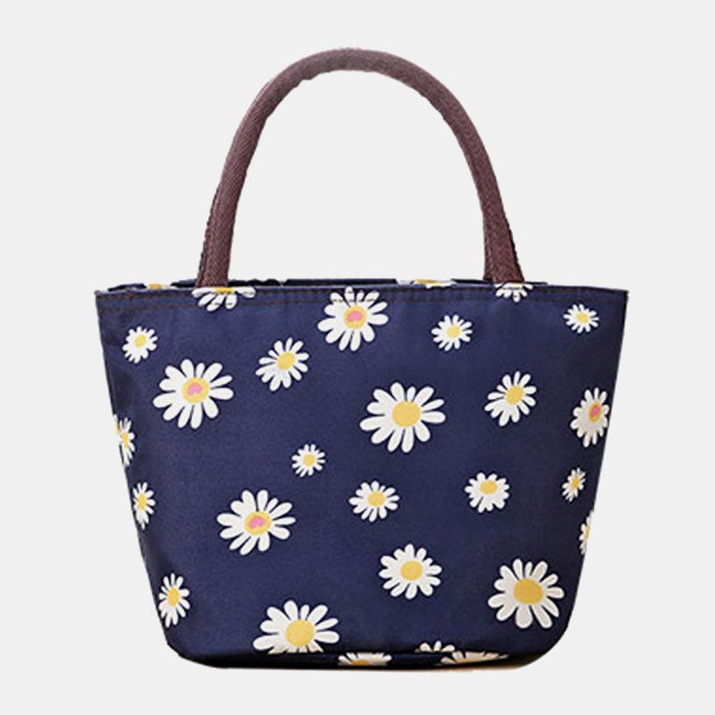 Bolso De Hombro De Gran Capacidad Con Flores Para Mujer