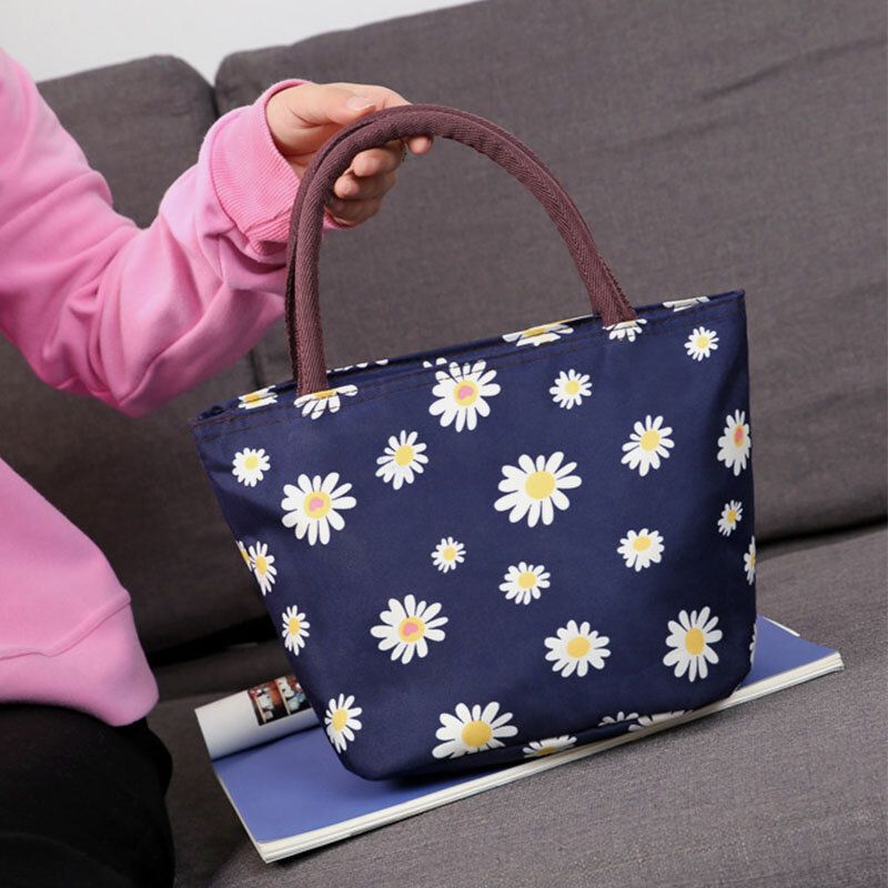 Bolso De Hombro De Gran Capacidad Con Flores Para Mujer