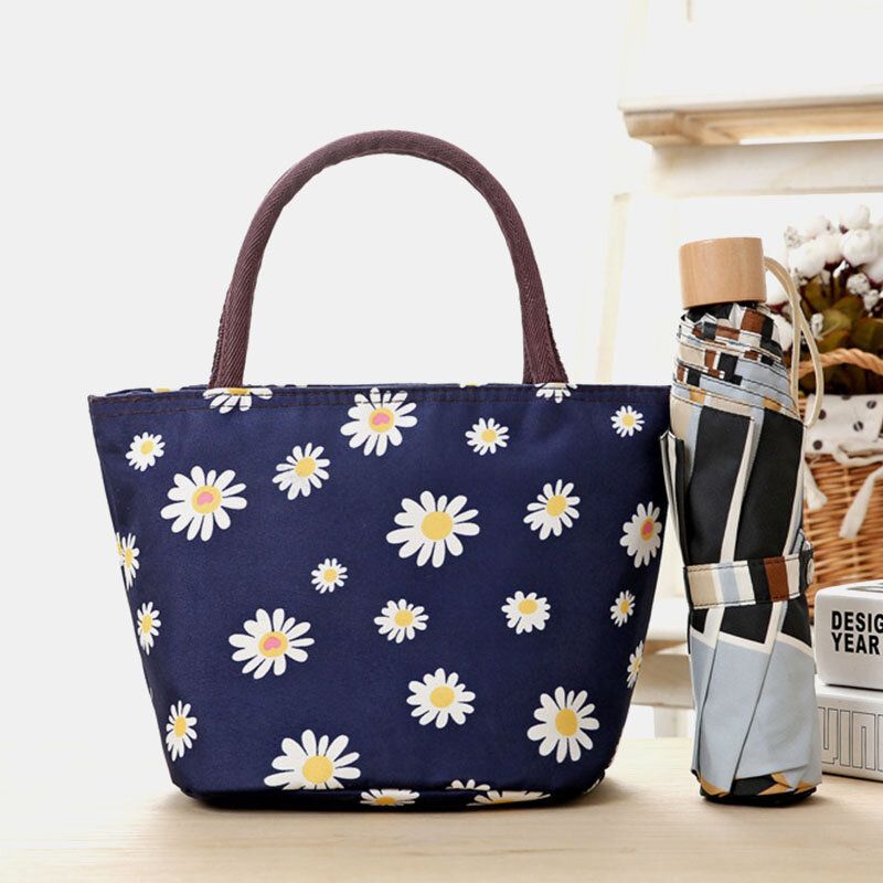 Bolso De Hombro De Gran Capacidad Con Flores Para Mujer