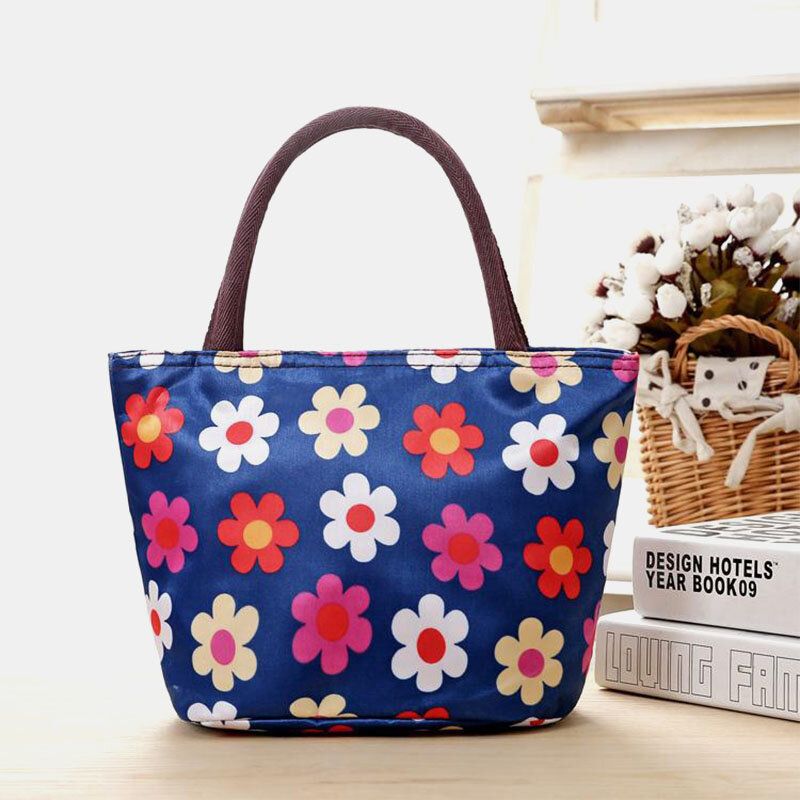 Bolso De Hombro De Gran Capacidad Con Flores Para Mujer