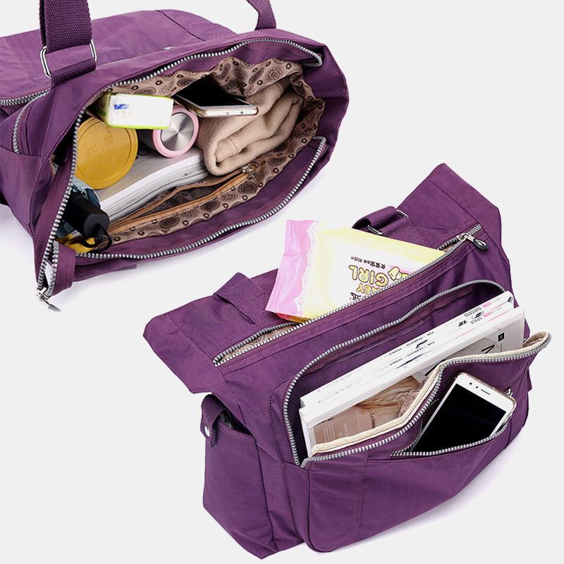 Bolso De Hombro Impermeable De Nailon De Gran Capacidad Para Mujer Para Viajes Al Aire Libre