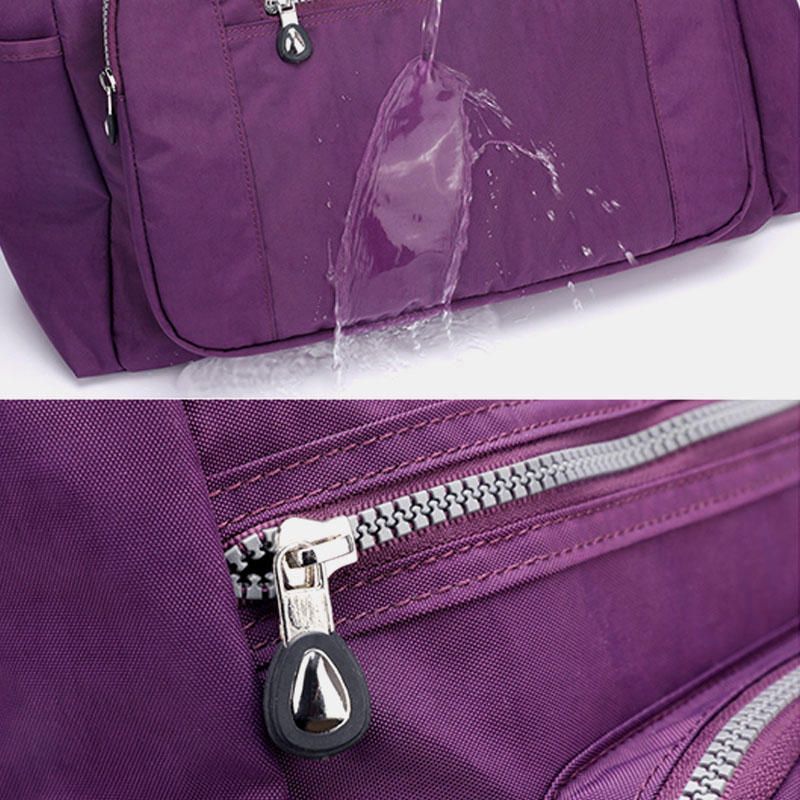 Bolso De Hombro Impermeable De Nailon De Gran Capacidad Para Mujer Para Viajes Al Aire Libre