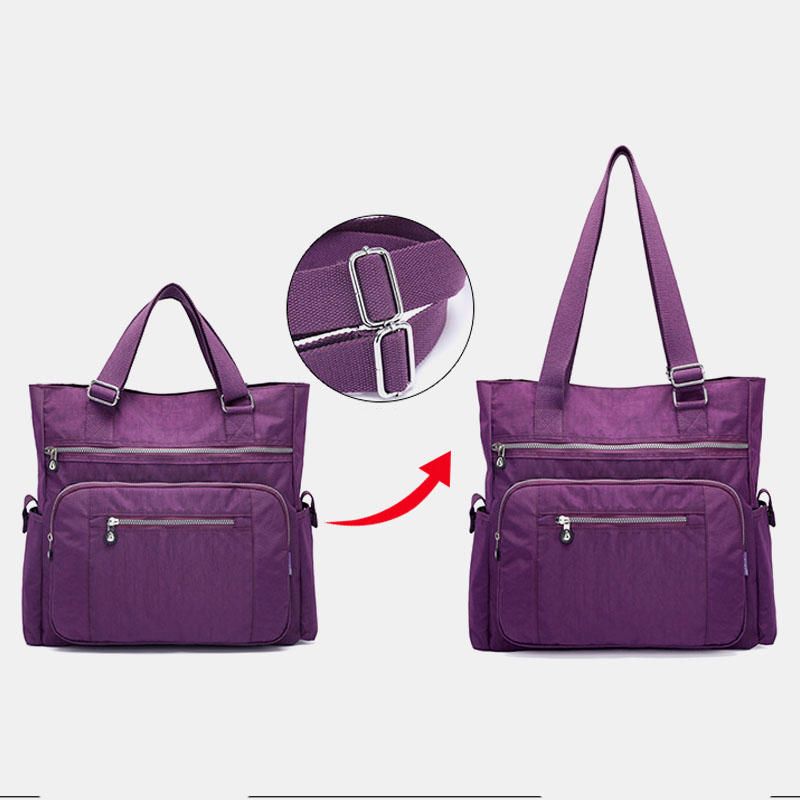 Bolso De Hombro Impermeable De Nailon De Gran Capacidad Para Mujer Para Viajes Al Aire Libre