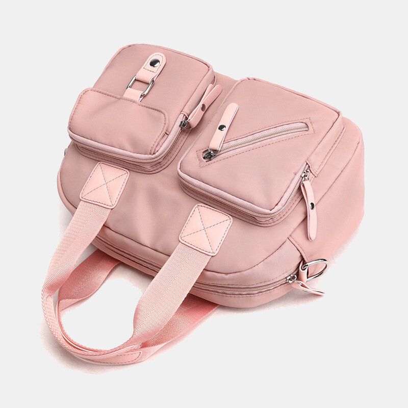 Bolso De Hombro Ligero Impermeable Con Múltiples Bolsillos Para Mujer