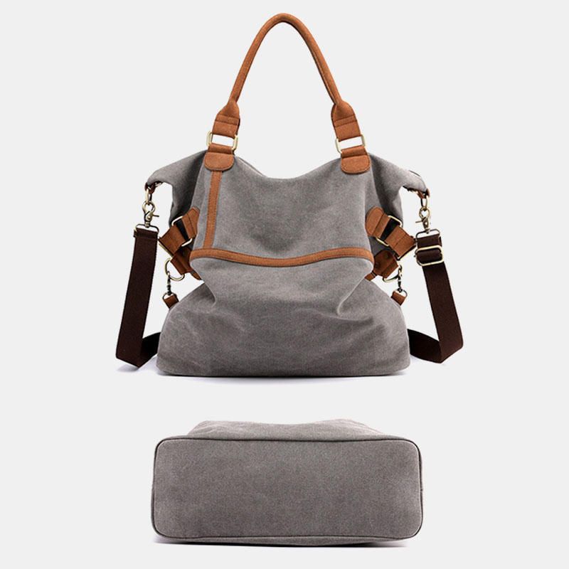 Bolso De Hombro De Lona De Gran Capacidad Para Hombre