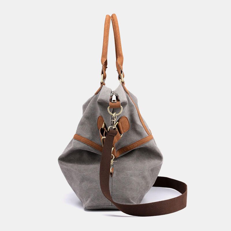 Bolso De Hombro De Lona De Gran Capacidad Para Hombre