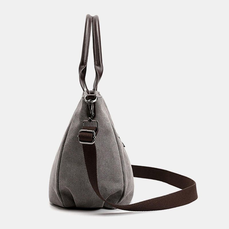 Bolso De Hombro De Lona De Gran Capacidad Para Mujer