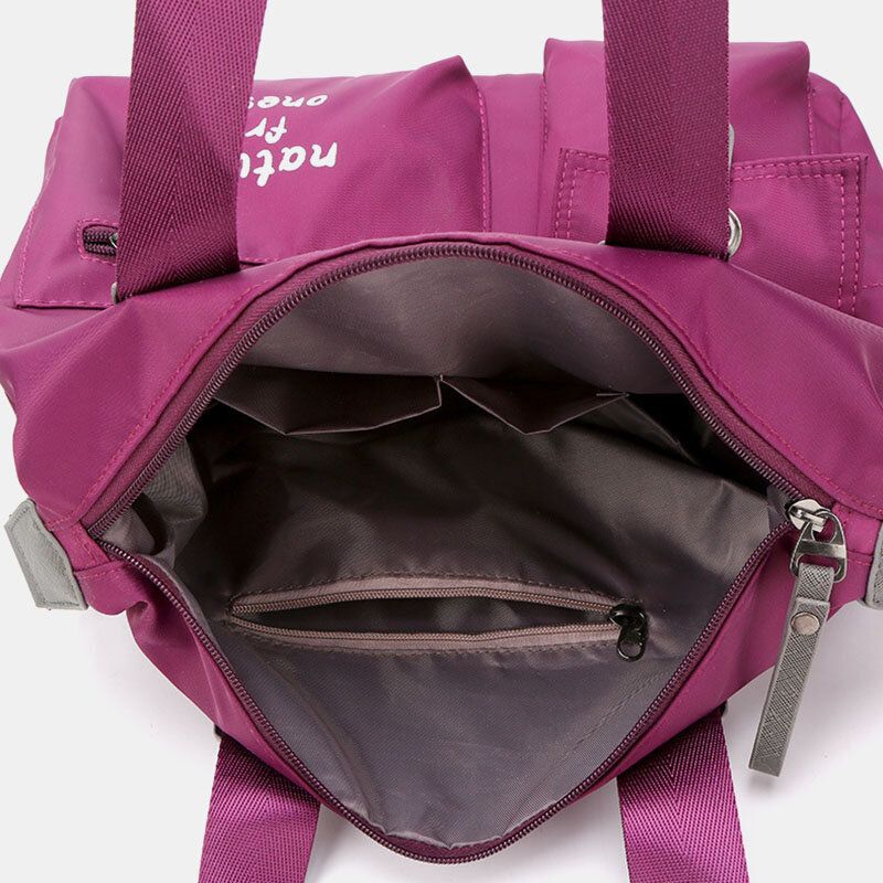 Bolso De Hombro De Nailon Impermeable De Gran Capacidad Para Mujer