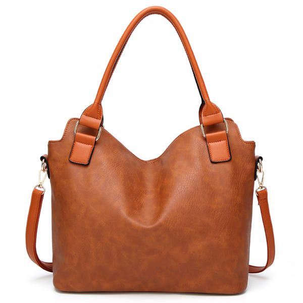 Bolso De Hombro Vintage Para Mujer Bolso De Gran Capacidad Con Bolsillos Frontales Para Tarjetas Con Cremallera