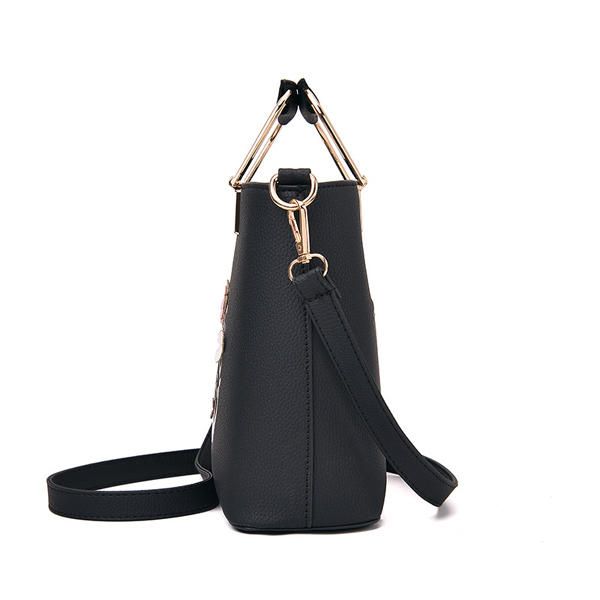 Bolso De Mano Con Bordado Informal Para Mujer Bolso De Hombro De Compras Diario