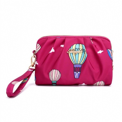 Bolso De Mano Con Estampado Impermeable De Nailon Para Mujer Bolso Para Teléfono