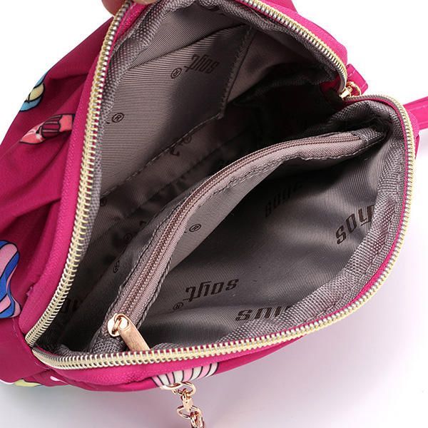 Bolso De Mano Con Estampado Impermeable De Nailon Para Mujer Bolso Para Teléfono