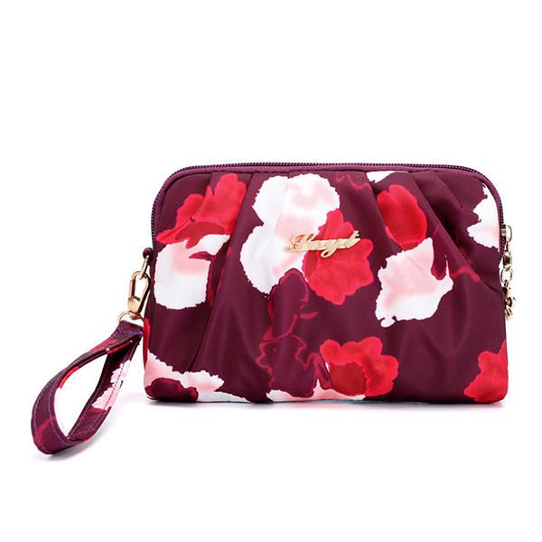 Bolso De Mano Con Estampado Impermeable De Nailon Para Mujer Bolso Para Teléfono