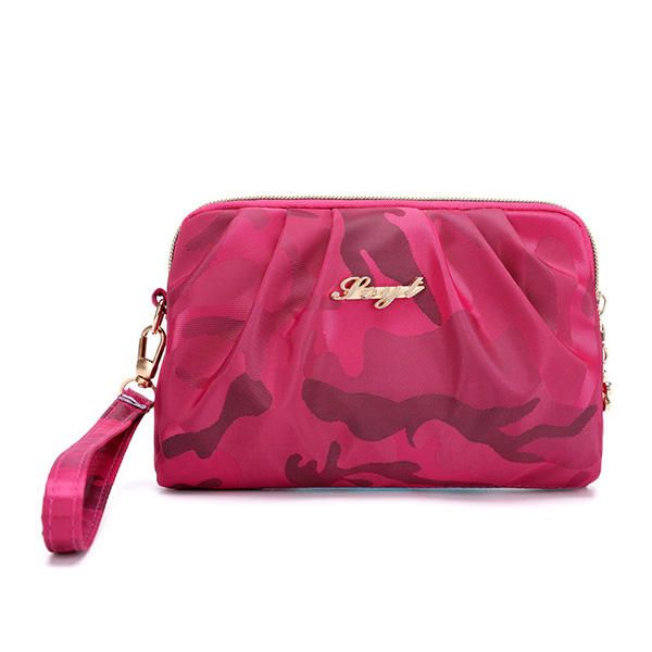 Bolso De Mano Con Estampado Impermeable De Nailon Para Mujer Bolso Para Teléfono