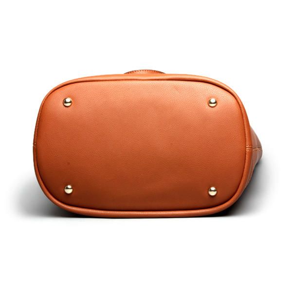 Bolso De Mano De Cuero Genuino Para Mujer Bolso De Mano De Gama Alta Bolso De Cubo