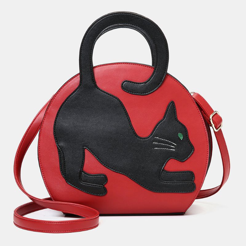 Bolso De Mano Expandible Con Patrón De Gato Lindo Para Mujer Bolso Bandolera Bolso De Moda