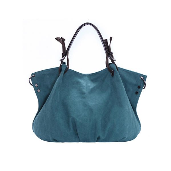 Bolso De Mano De Gran Capacidad De Lona Informal De Moda Para Mujer