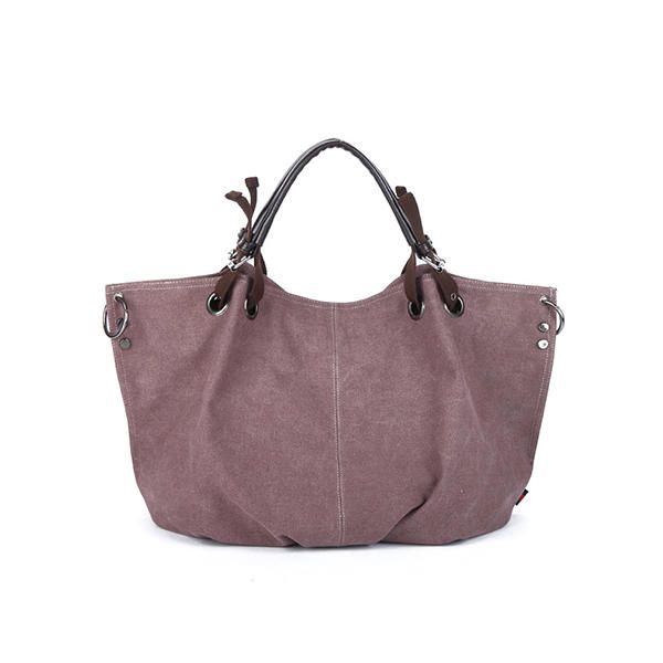 Bolso De Mano De Gran Capacidad De Lona Informal De Moda Para Mujer