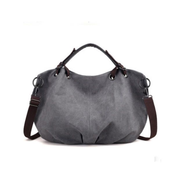 Bolso De Mano De Gran Capacidad De Lona Informal De Moda Para Mujer