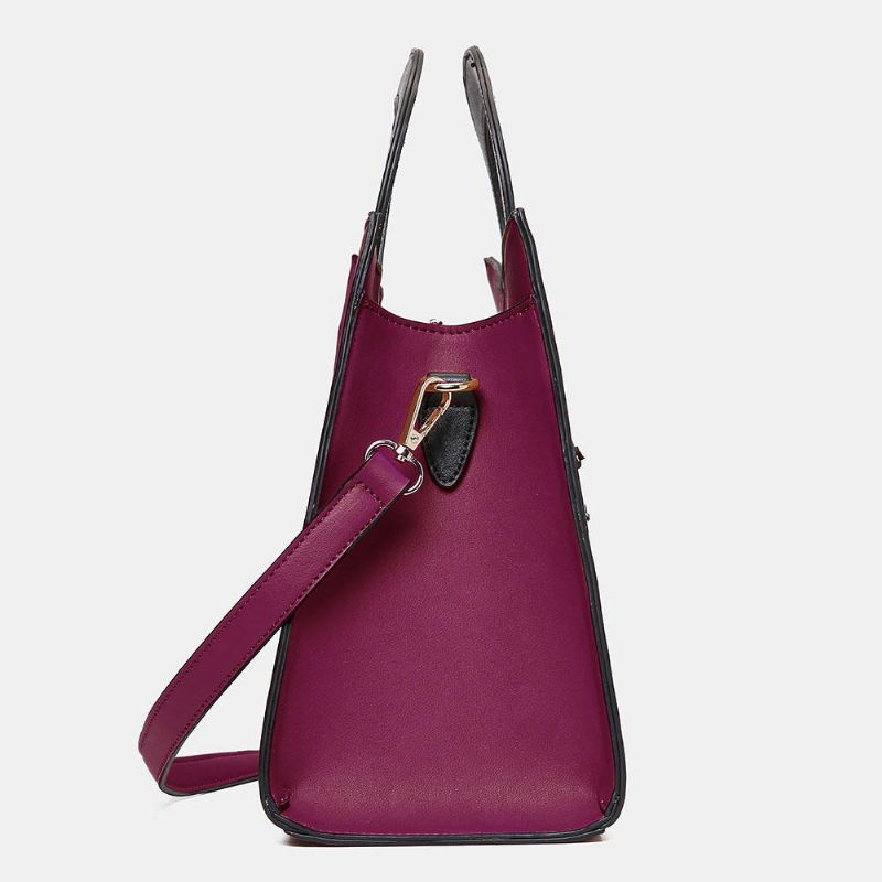 Bolso De Mano De Patchwork Con Patrón De Gato Lindo De Moda Para Mujer