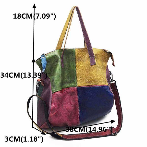 Bolso De Mano De Piel De Vaca De Cuero Genuino Para Mujer Crossbody Retro Bolso De Costura Hecho A Mano