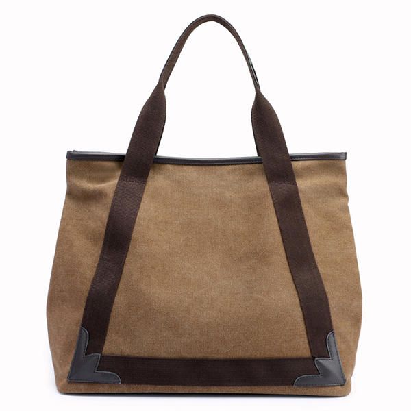 Bolso De Mano De Retazos De Lona Para Mujer Casual Bolsos De Hombro Bolso De Mano