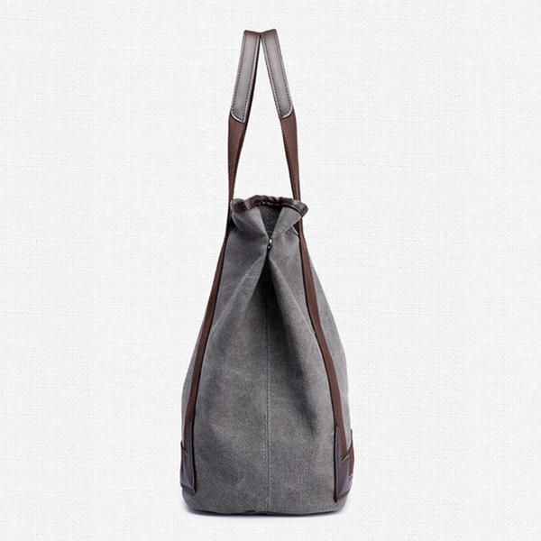 Bolso De Mano De Retazos De Lona Para Mujer Casual Bolsos De Hombro Bolso De Mano