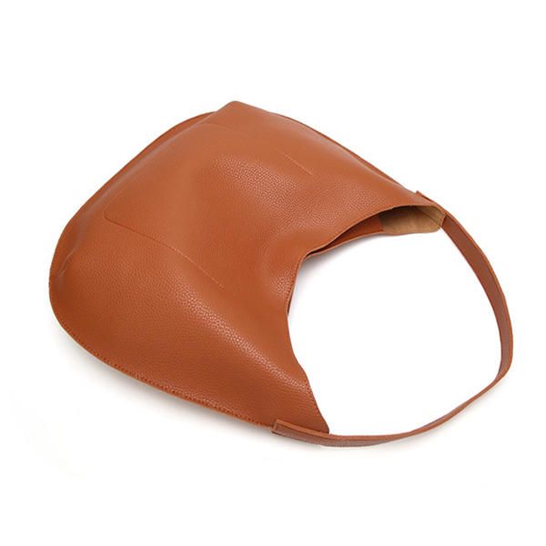 Bolso De Mano Simple De Piel Sintética Para Mujer Bolso Bandolera