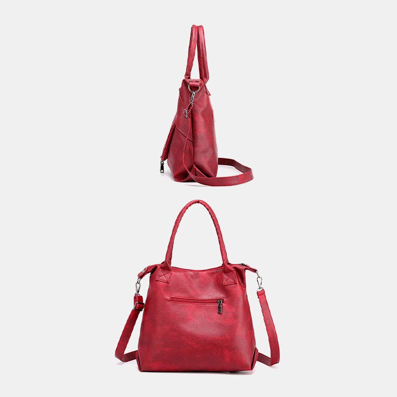 Bolso De Mano Sólido Informal Impermeable Para Mujer Bolso Bandolera