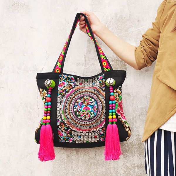 Bolso De Moda De Estilo Nacional Bolso Bordado Para Mujer