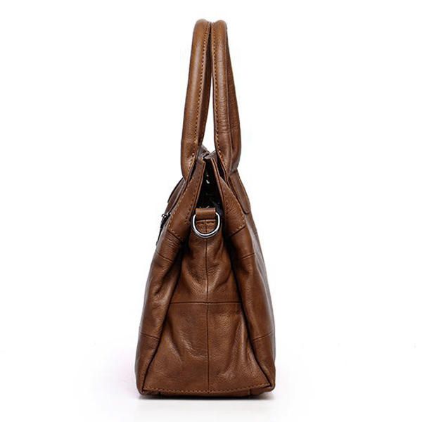 Bolso De Mujer Vintage Bolso Bandolera Suave Bolsos De Hombro Con Compartimentos Triples