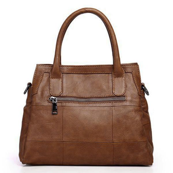 Bolso De Mujer Vintage Bolso Bandolera Suave Bolsos De Hombro Con Compartimentos Triples