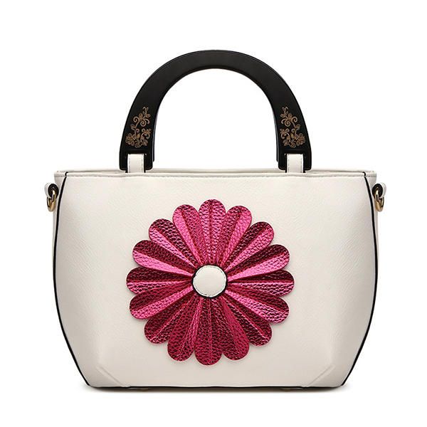 Bolso Nacional De Flores De Piel Sintética Para Mujer