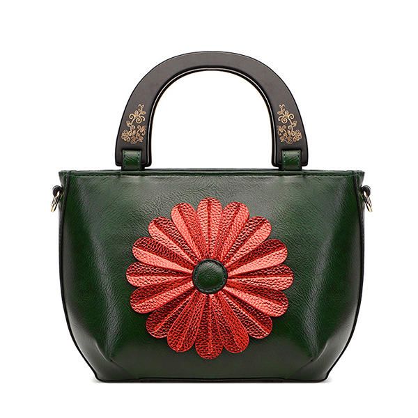 Bolso Nacional De Flores De Piel Sintética Para Mujer