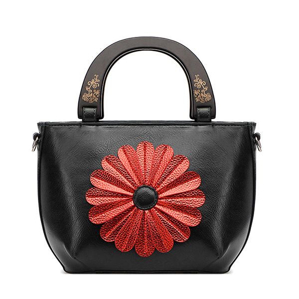 Bolso Nacional De Flores De Piel Sintética Para Mujer