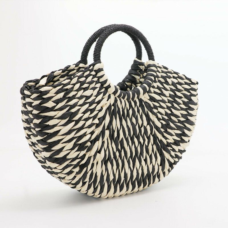 Bolso De Playa Informal Hecho A Mano Para Mujer