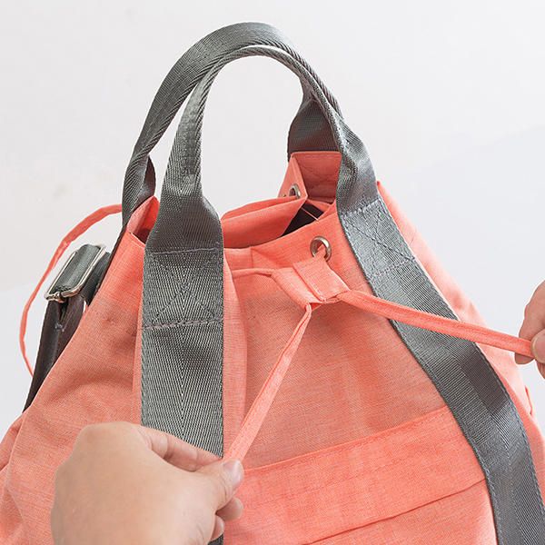 Bolso De Viaje Impermeable De Gran Capacidad Con Cordón Para Mujer