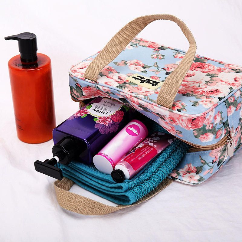 Bolso De Viaje Impermeable Para Mujer Con Estampado De Moda De Nailon Para Nadar Bolsa De Almacenamiento Bolso De Cosméticos