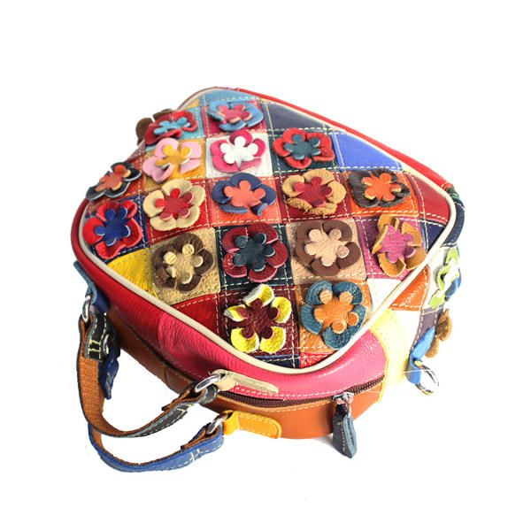 Bolsos De Color De Cuero Genuino Bolsos De Mano Bolsos Cruzados Para Mujer