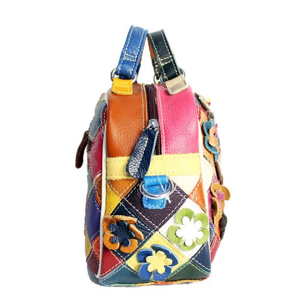 Bolsos De Color De Cuero Genuino Bolsos De Mano Bolsos Cruzados Para Mujer