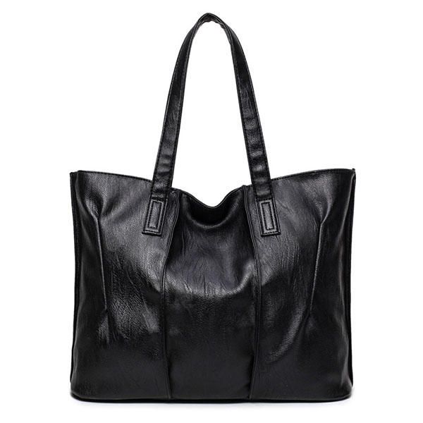 Bolsos De Mano De Cuero Pu Para Mujer Bolsos De Hombro Simples